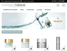 Tablet Screenshot of cosmeticosvalmont.com